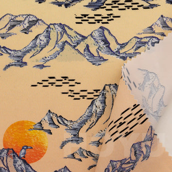 70D*160D　100%ECONYL® Regenerated Nylon, Peach+Nylon Print+Wicking #70862-9+A010