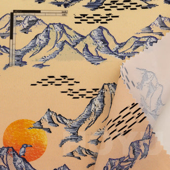 70D*160D　100%ECONYL® Regenerated Nylon, Peach+Nylon Print+Wicking #70862-9+A010